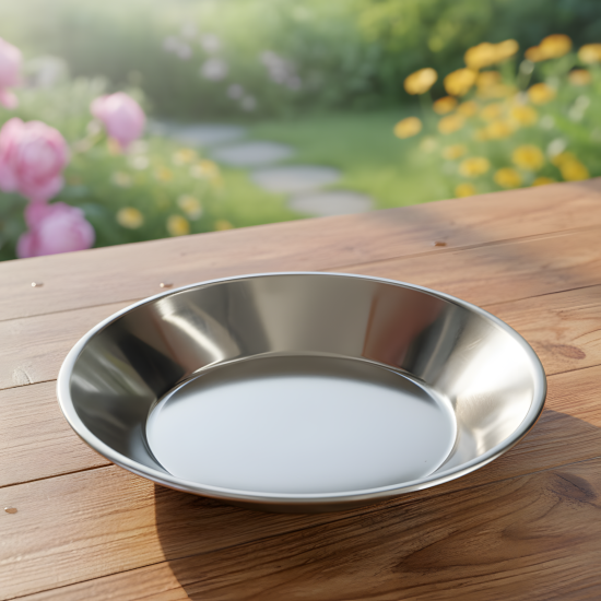 Stainless Steel Plate 36 cm